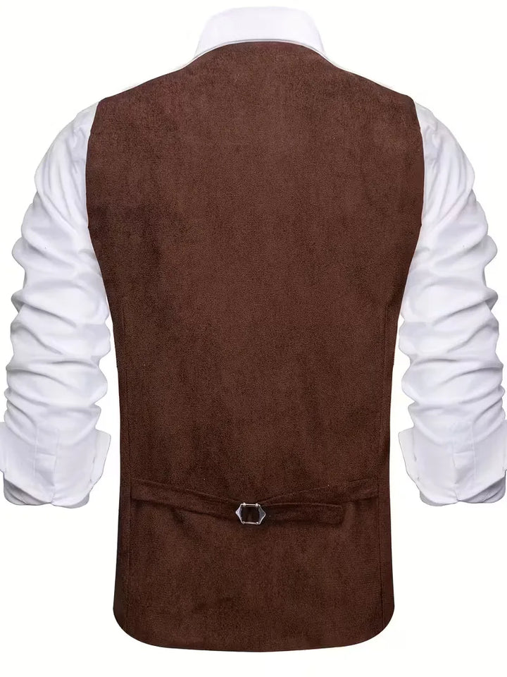 Gilet met V-hals en knopen