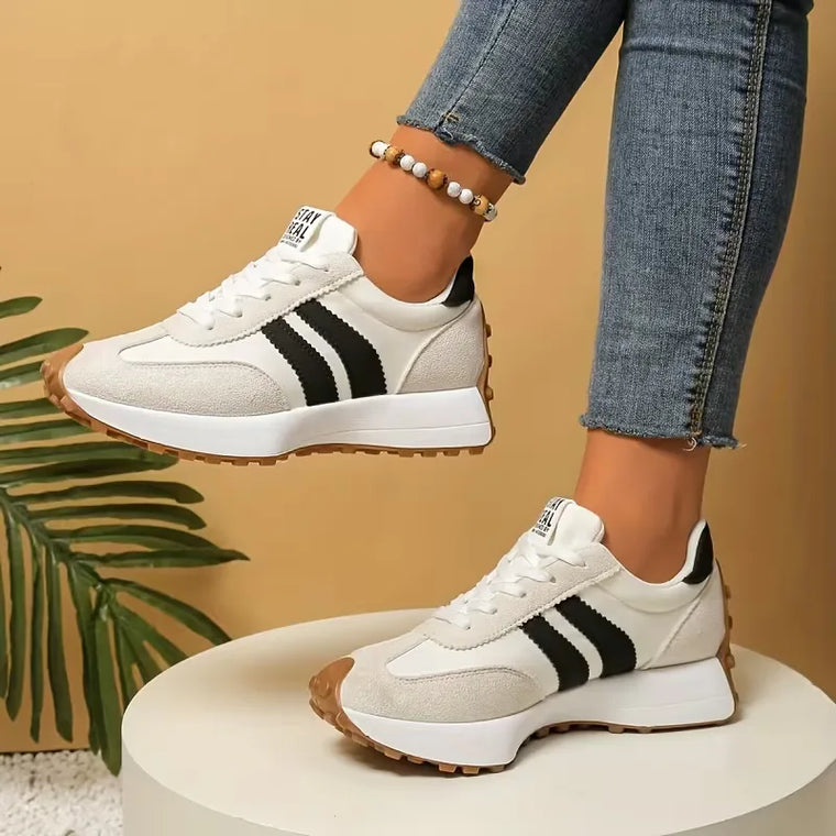 Platform sneakers met dikke zool