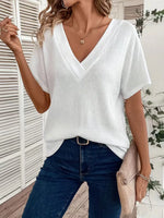 T-shirt met V-hals
