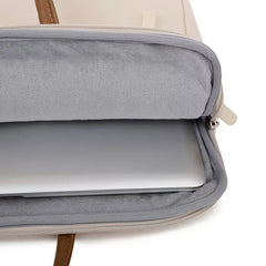 Laptoptas met voorvak en rits
