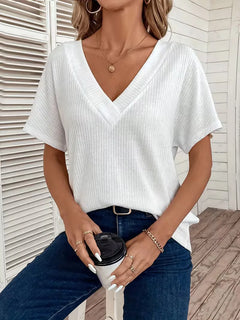 T-shirt met V-hals