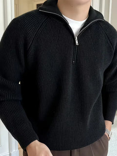 Zip-up trui met ribbelstructuur