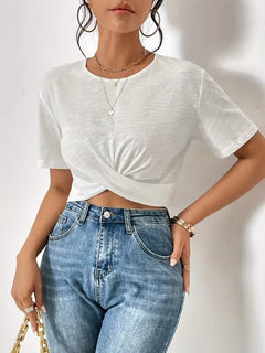 T-shirt met twistdetail