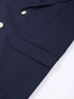 Colbert slim fit met gouden knopen