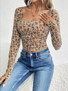 Longsleeve met floral print