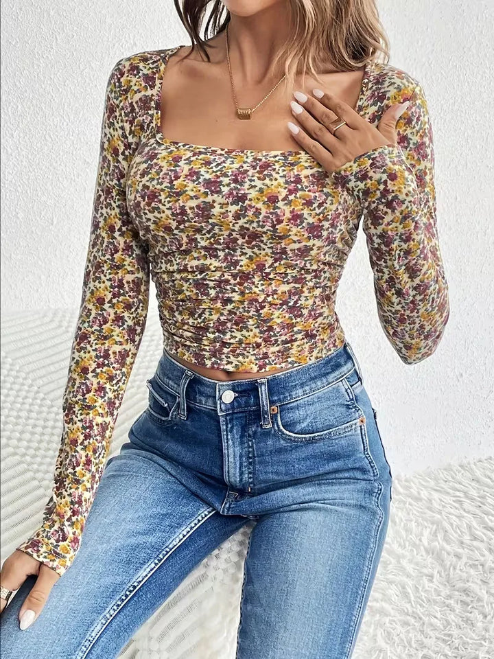 Longsleeve met floral print