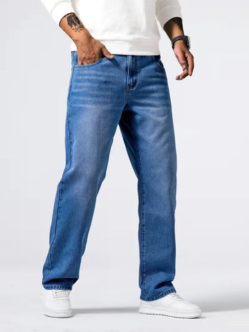 Loose fit jeans met vijf-pocket design