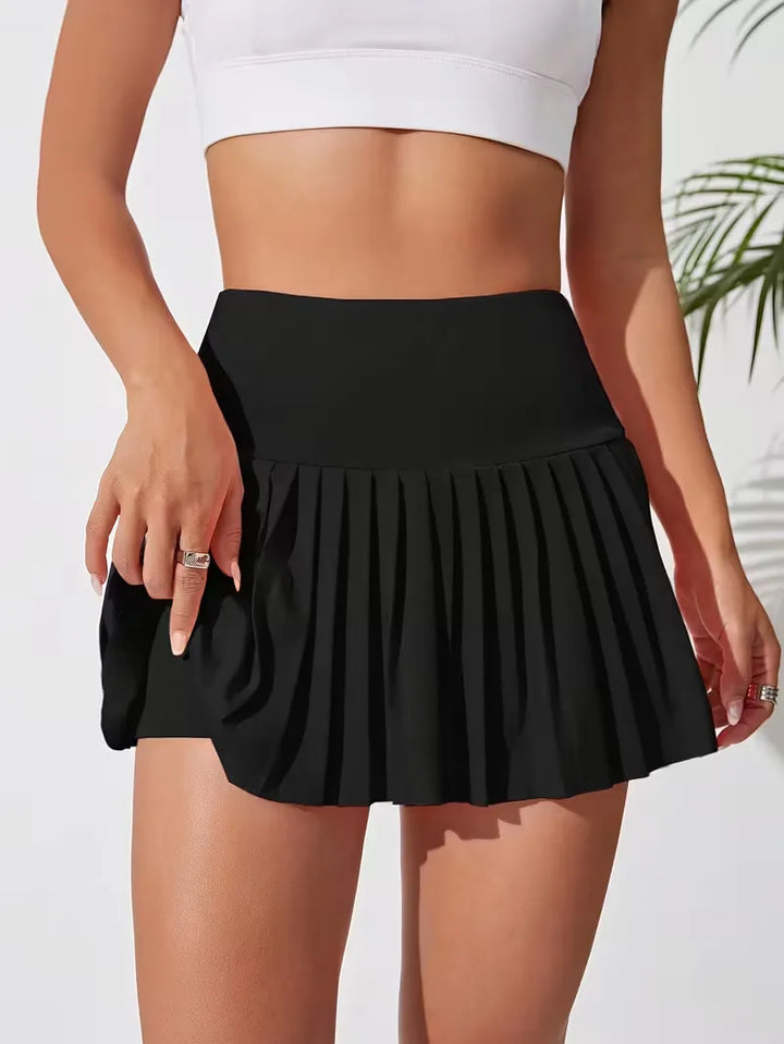 Plooirok met hoge taille