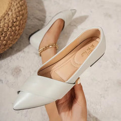 Ballet flats met puntige neus