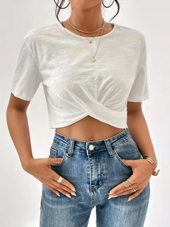 T-shirt met twistdetail