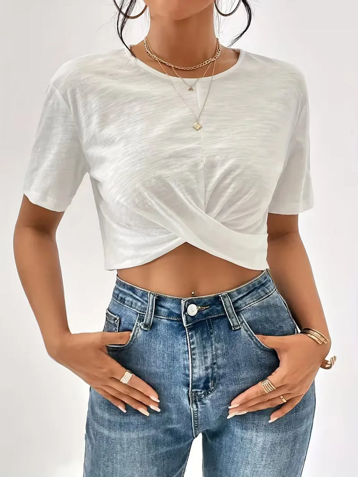 T-shirt met twistdetail