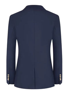 Colbert slim fit met gouden knopen