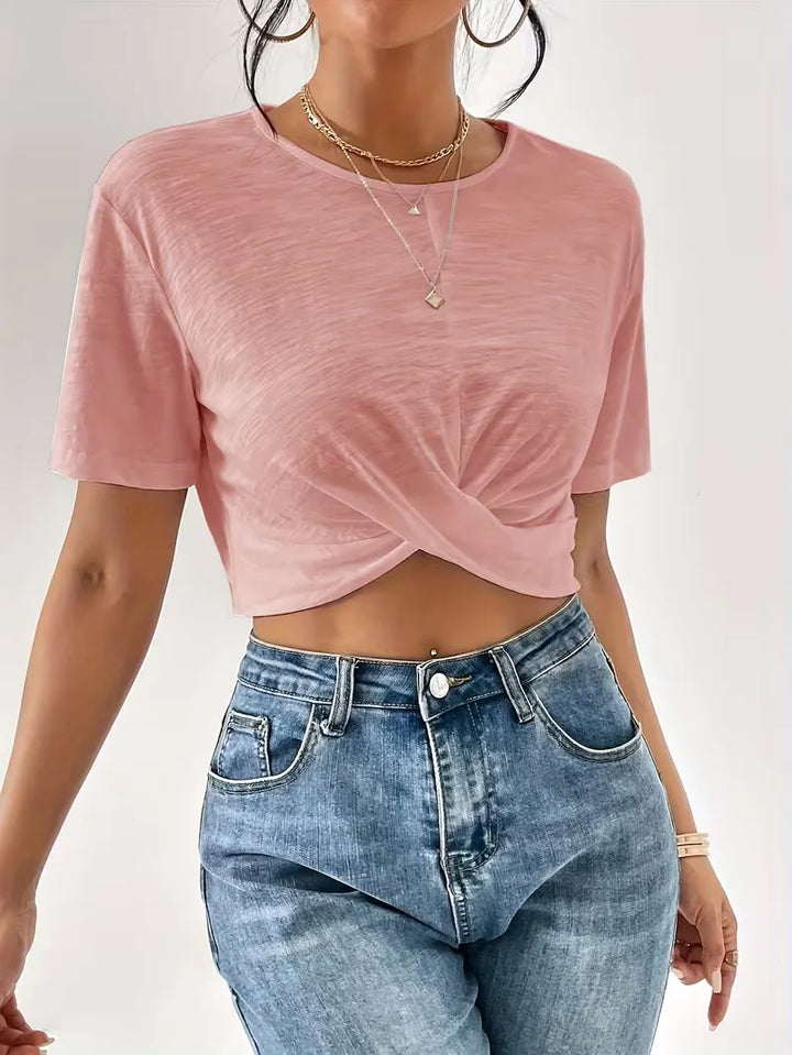 T-shirt met twistdetail