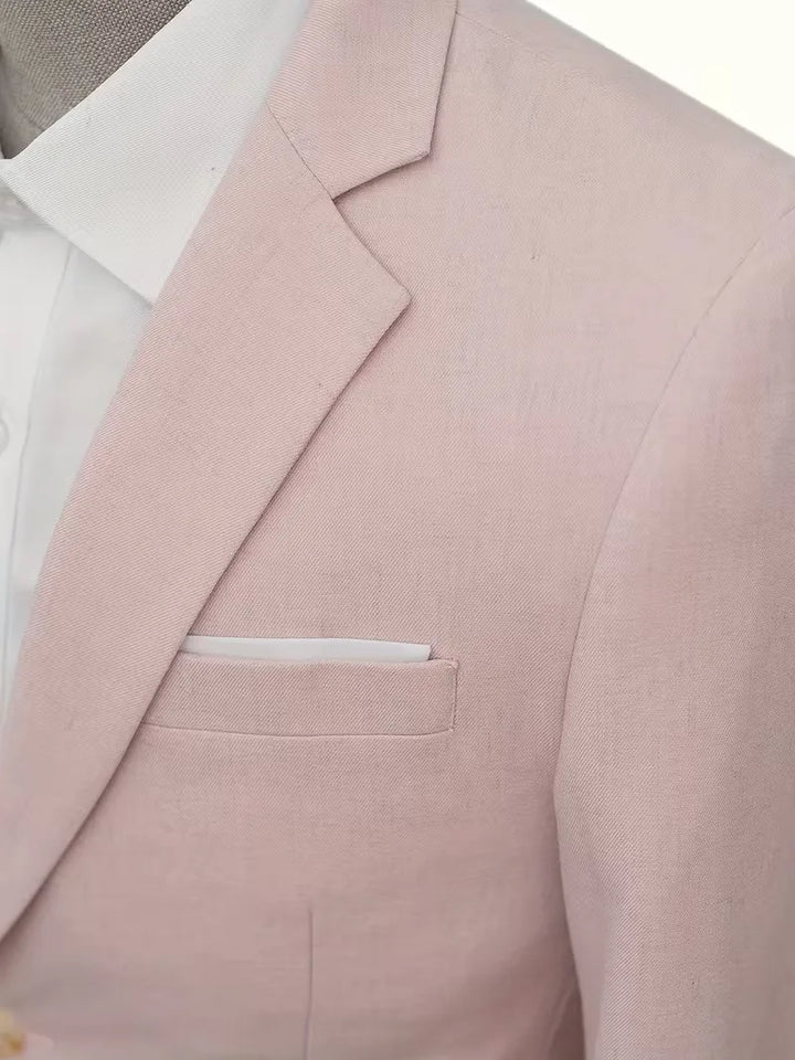 Linnen colbert slim fit