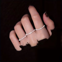 Ring set met sprankelende ringen