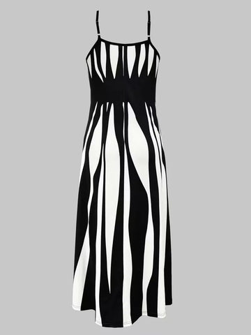 A-lijn jurk met spaghetti straps