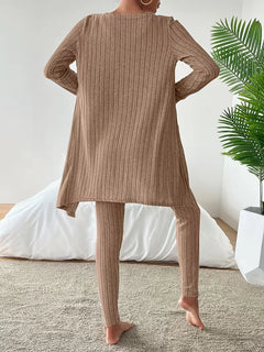 Driedelige set met cardigan