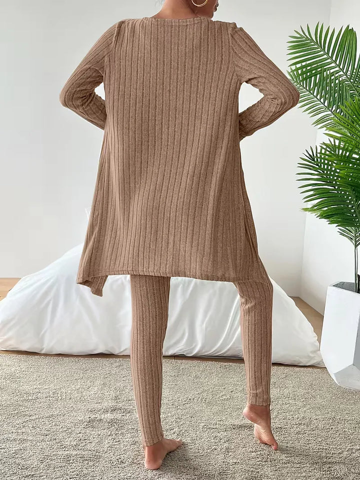 Driedelige set met cardigan