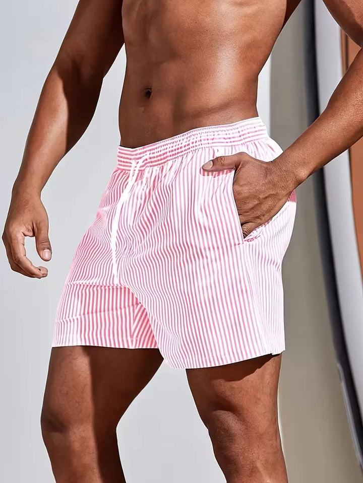 Zwemshorts met gestreept patroon