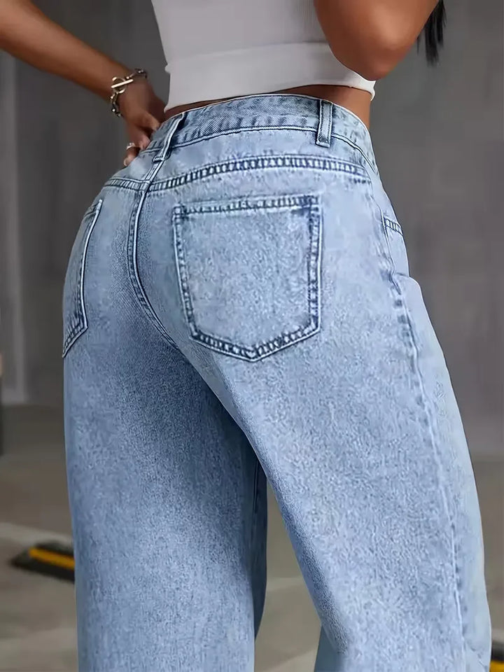 Wide leg jeans