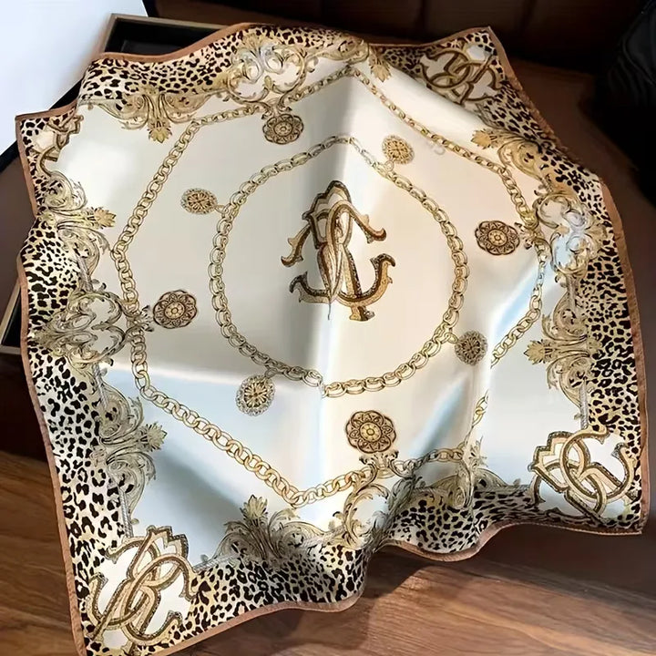 Lichte sjaal met luipaardprint
