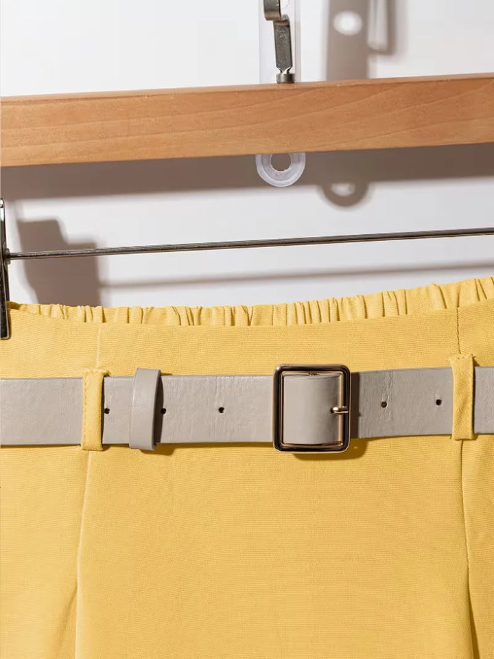 Plooirok met hoge taille
