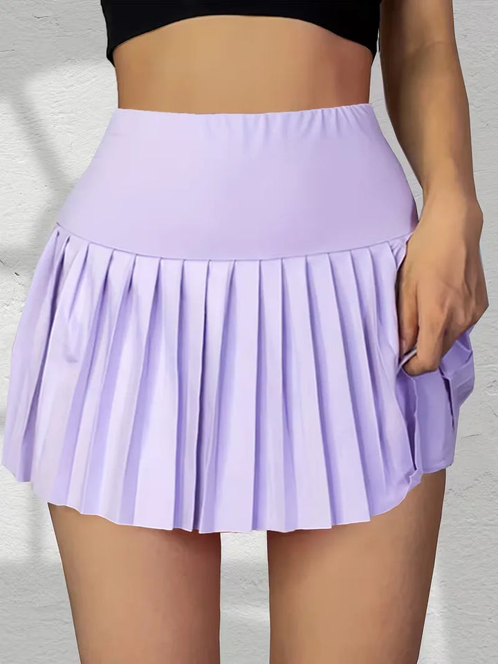 Plooirok met hoge taille