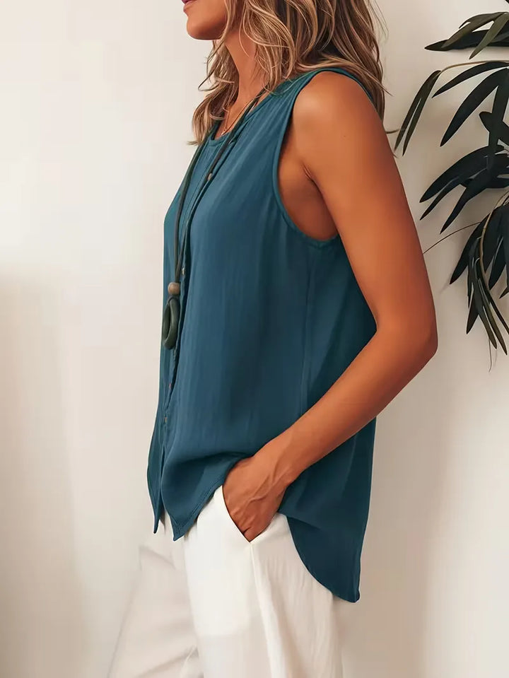 Bohemian dames blouse met knopen