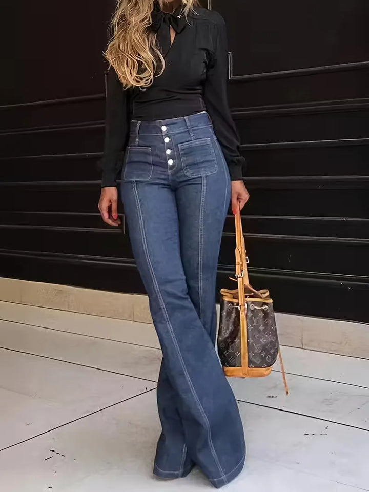 Flared jeans met hoge taille