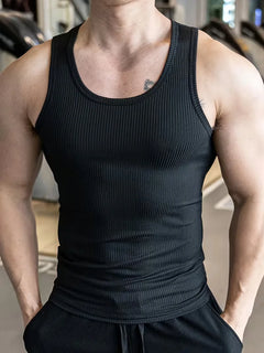 Tanktop slim fit ribbed
