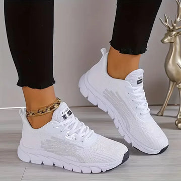 Lage sneaker met mesh bovenwerk