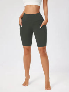 Slim-fit high-waisted shorts
