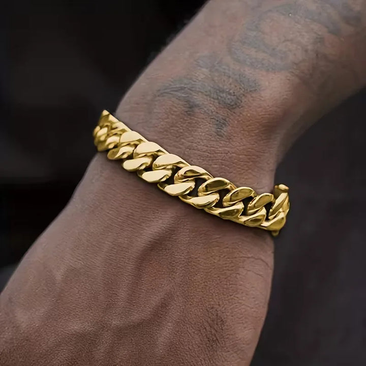 Cuban link armband met lobster clasp