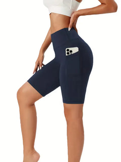 Slim-fit high-waisted shorts