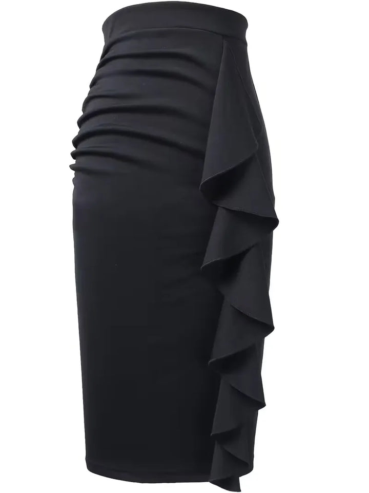 Plooirok met hoge taille