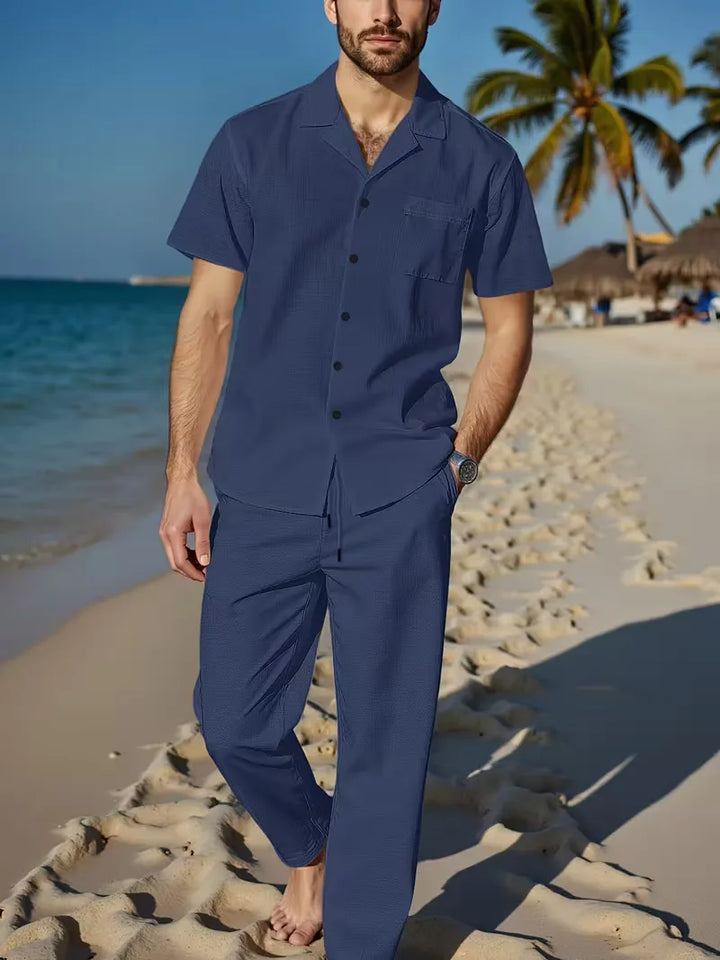 Korte mouw overhemd met broek