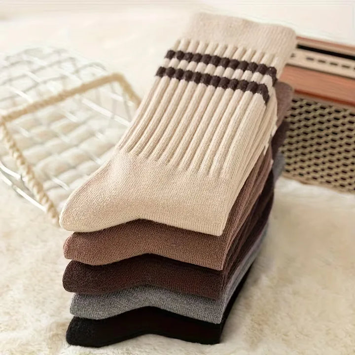 Lange sokken met ribbed textuur