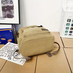Canvas rugzak met voorvak