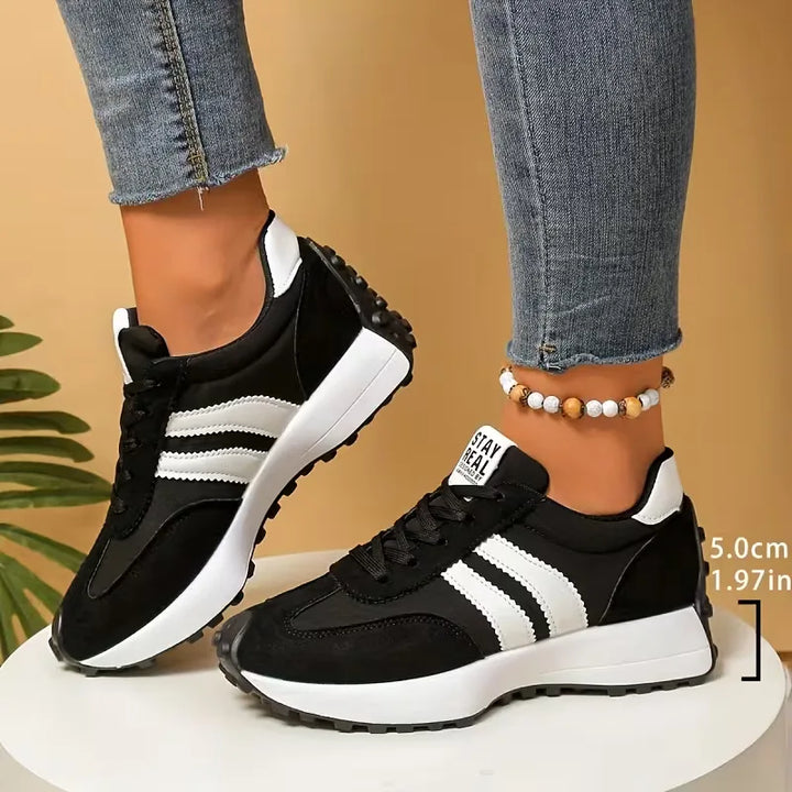 Platform sneakers met dikke zool