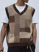 Sweater vest met geometrisch patroon