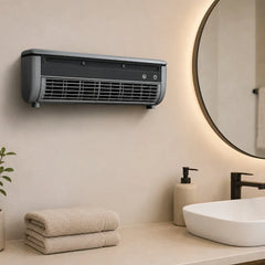 Muur airco compact zwart
