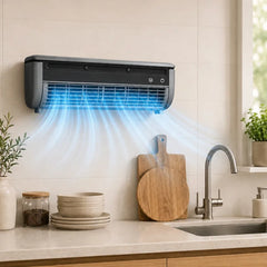 Muur airco compact zwart