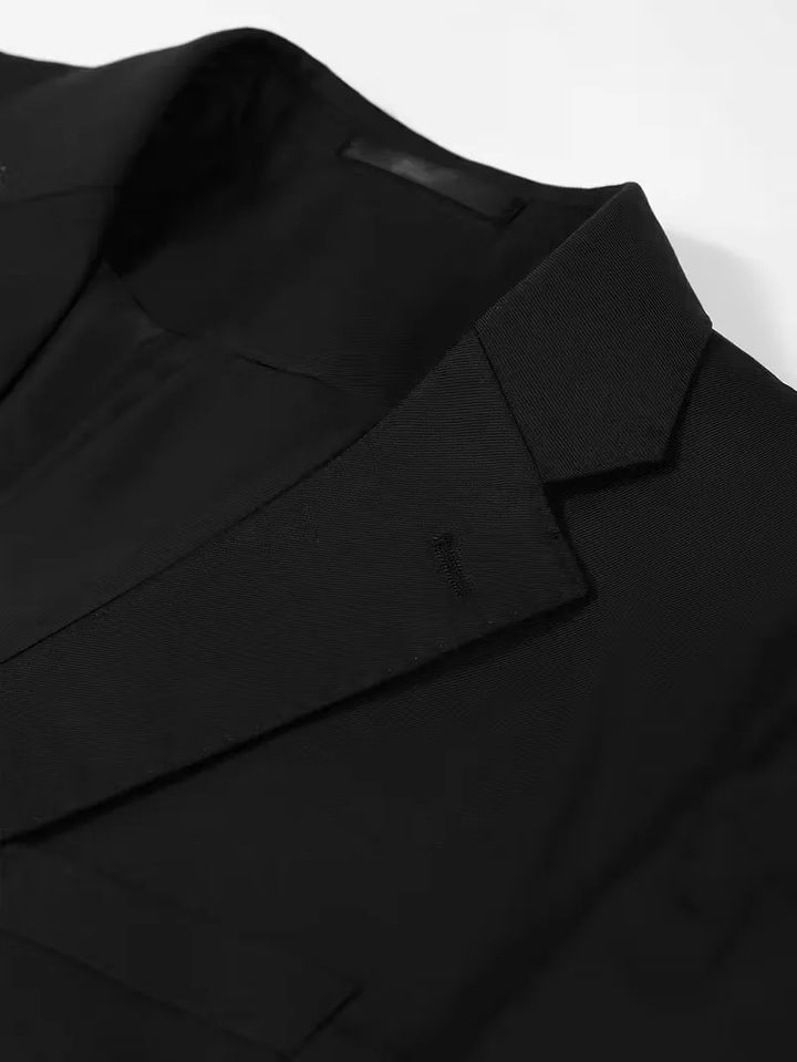 Colbert slim fit met gouden knopen