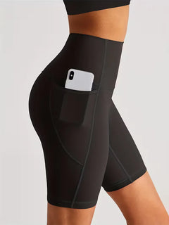 Sportshort met hoge taille