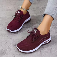 Lage sneaker met ademend mesh
