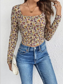 Longsleeve met floral print