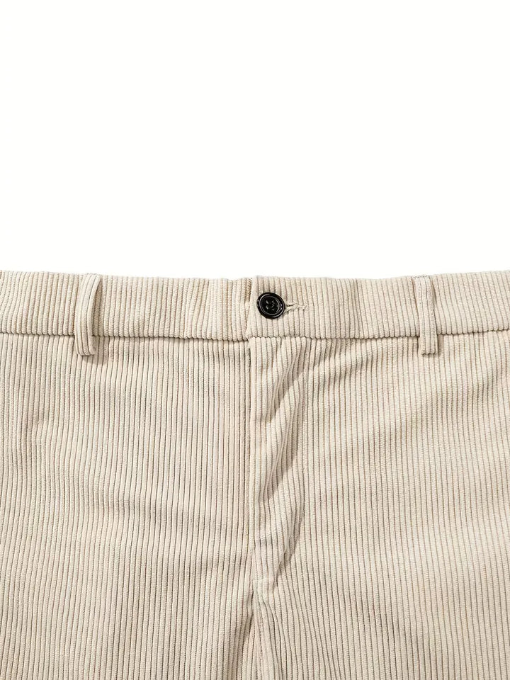 Corduroy pantalons met rechte pijpen