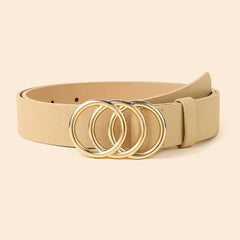 Smalle riem met metalen gespen