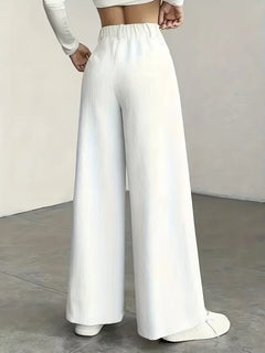 Wide leg broek met hoge taille