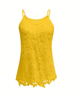 kanten tanktop met V-neck